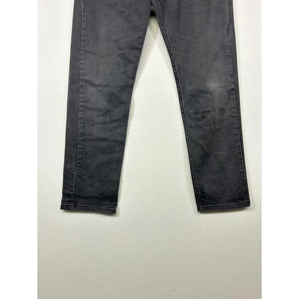 Streetwear Grunge‎ Levis Mens 31x30 Black 502 Regular Taper WaterLess Jeans